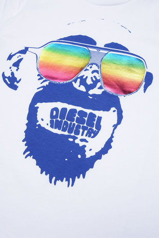 Diesel Diesel T-Shirt monkey BWhite Diesel Diesel T-Shirt monkey BWhite