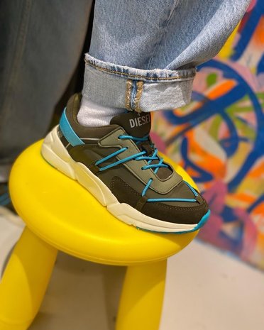 Diesel Diesel Sneaker Green Blue Diesel Diesel Sneaker Green Blue