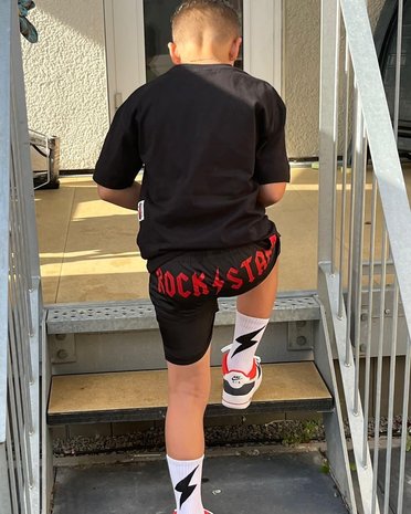 Rockstar ROCKSTAR Swimshort Black/Red Kids Rockstar ROCKSTAR Swimshort Black/Red Kids