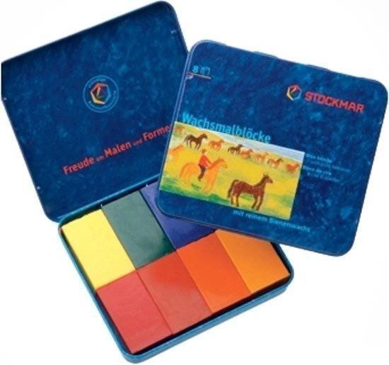 Wasblokjes 8 kleuren (waldorf assortiment)