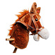 Playwood Houten stokpaard met geluid (bruin) Playwood Houten stokpaard met geluid (bruin)