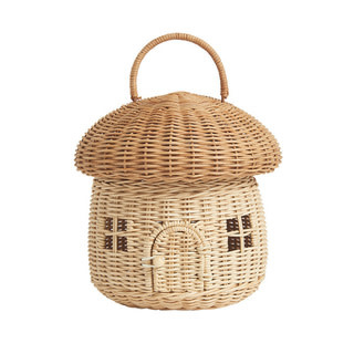 Rotan paddenstoel huis/mand