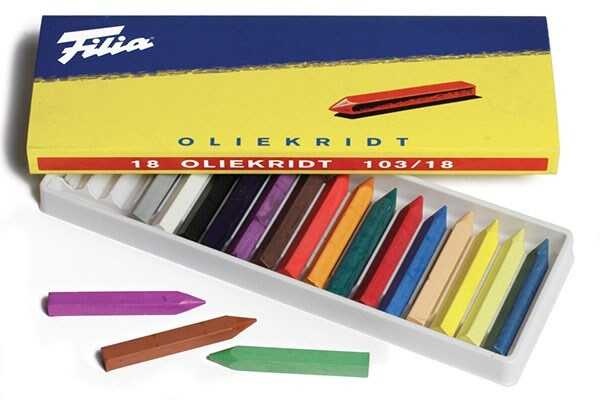 Oliekridt 103/ 18 stuks oliekrijtjes