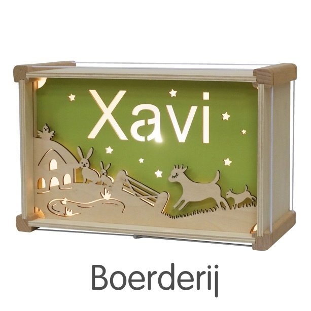Naamlamp met thema Deluxe (maak een keuze)