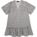 Refined Departement GWEN FLOWY DRESS - BLACK/WHITE