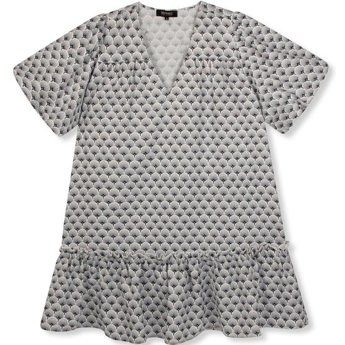 Refined Departement GWEN FLOWY DRESS - BLACK/WHITE