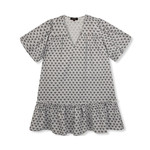 Refined Departement GWEN FLOWY DRESS - BLACK/WHITE