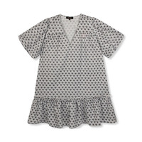 GWEN FLOWY DRESS - BLACK/WHITE