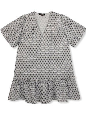 Refined Departement GWEN FLOWY DRESS - BLACK/WHITE