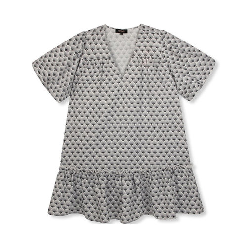 Refined Departement GWEN FLOWY DRESS - BLACK/WHITE