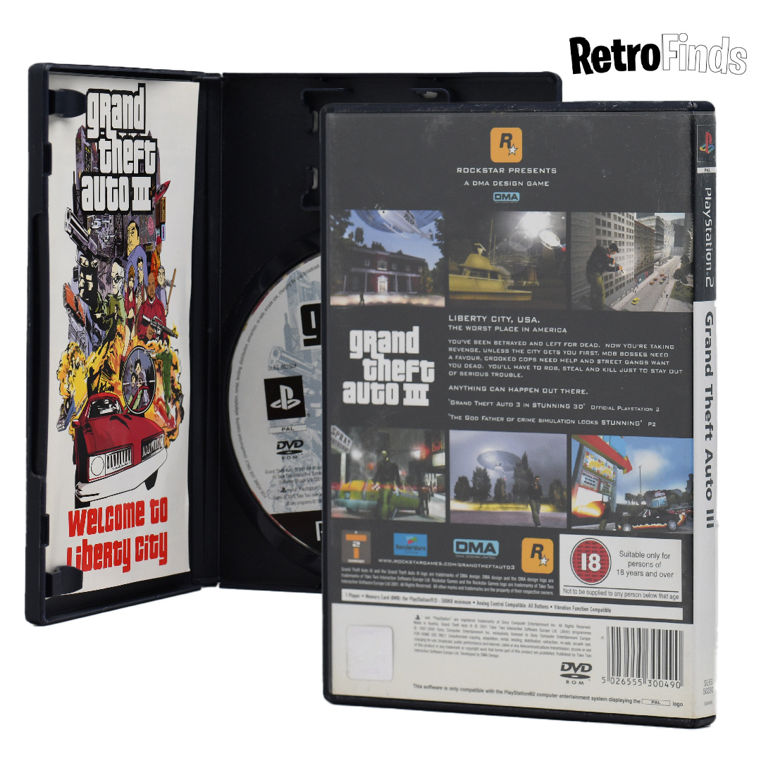 zakdoek rook Leesbaarheid Grand Theft Auto 3 (GTA 3) PS2 (Playstation 2, PAL, Complete) - RetroFinds