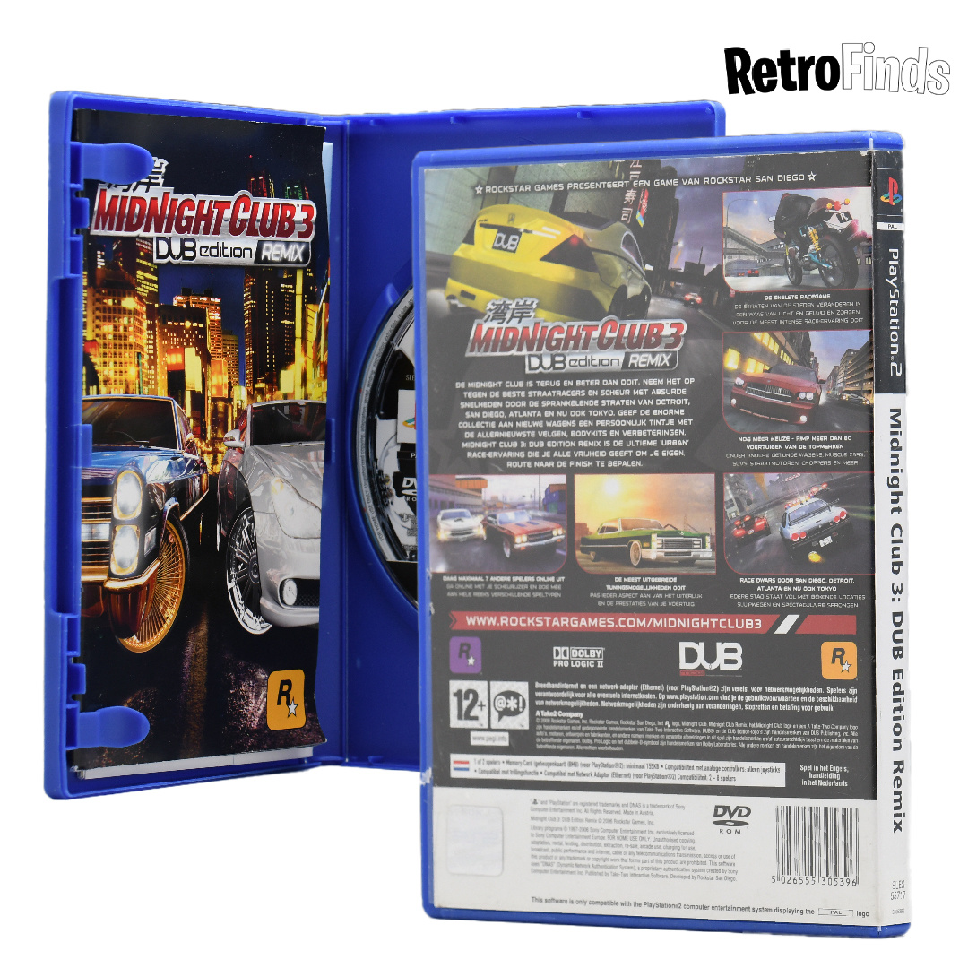 Midnight Club Dub Edition Remix PS2 PAL Complete