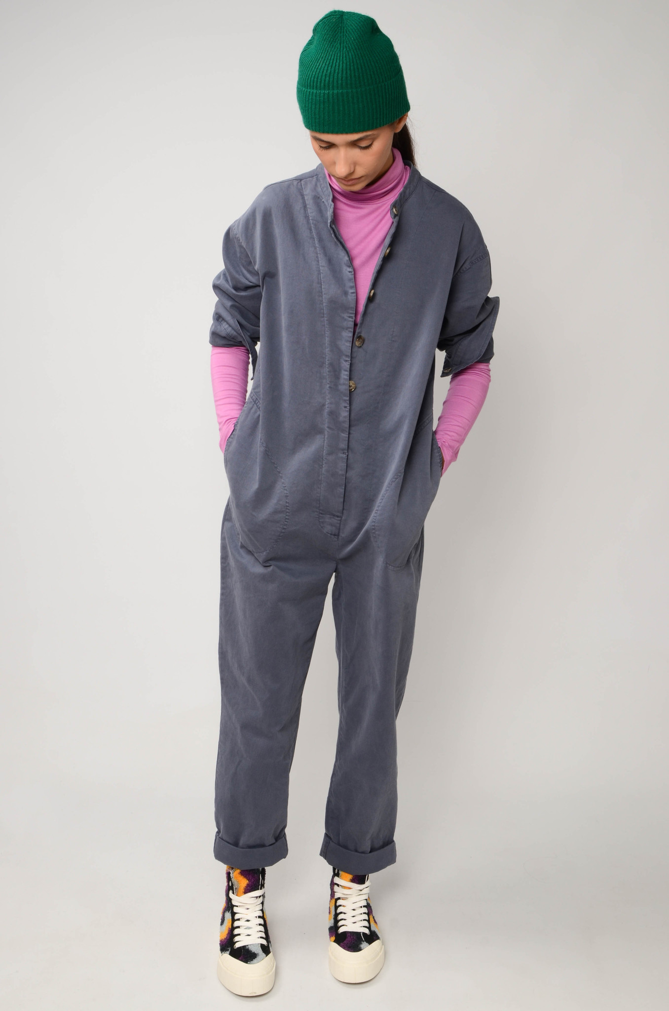 Jude Boiler Suit in Military Blue-5