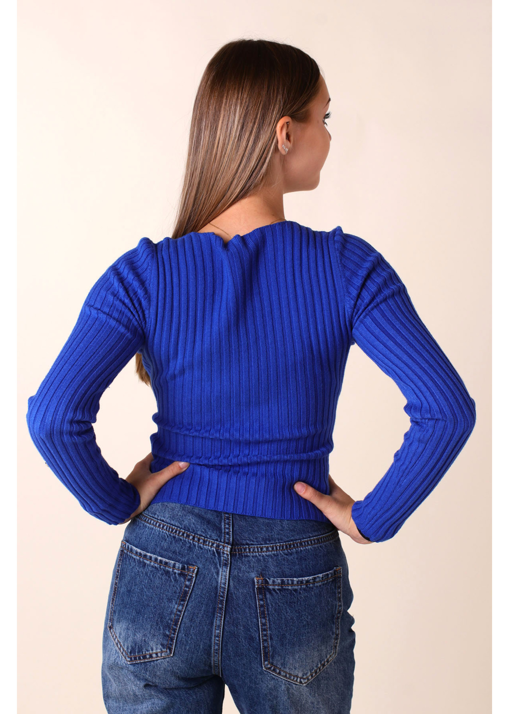 Moocci PULL ROYAL BLUE - Long Sleeves
