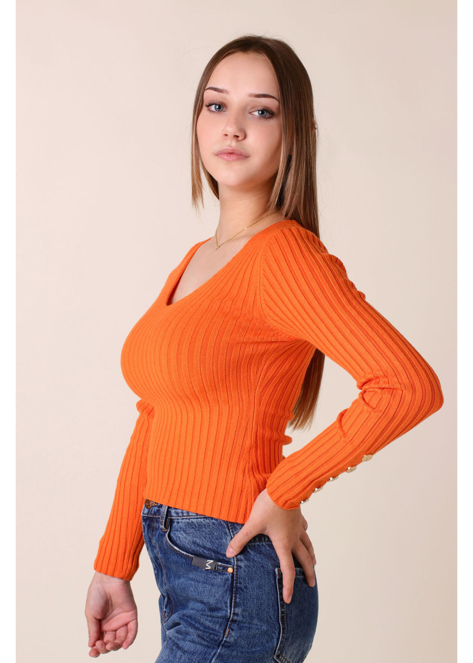 Moocci PULL ORANGE - Long Sleeves