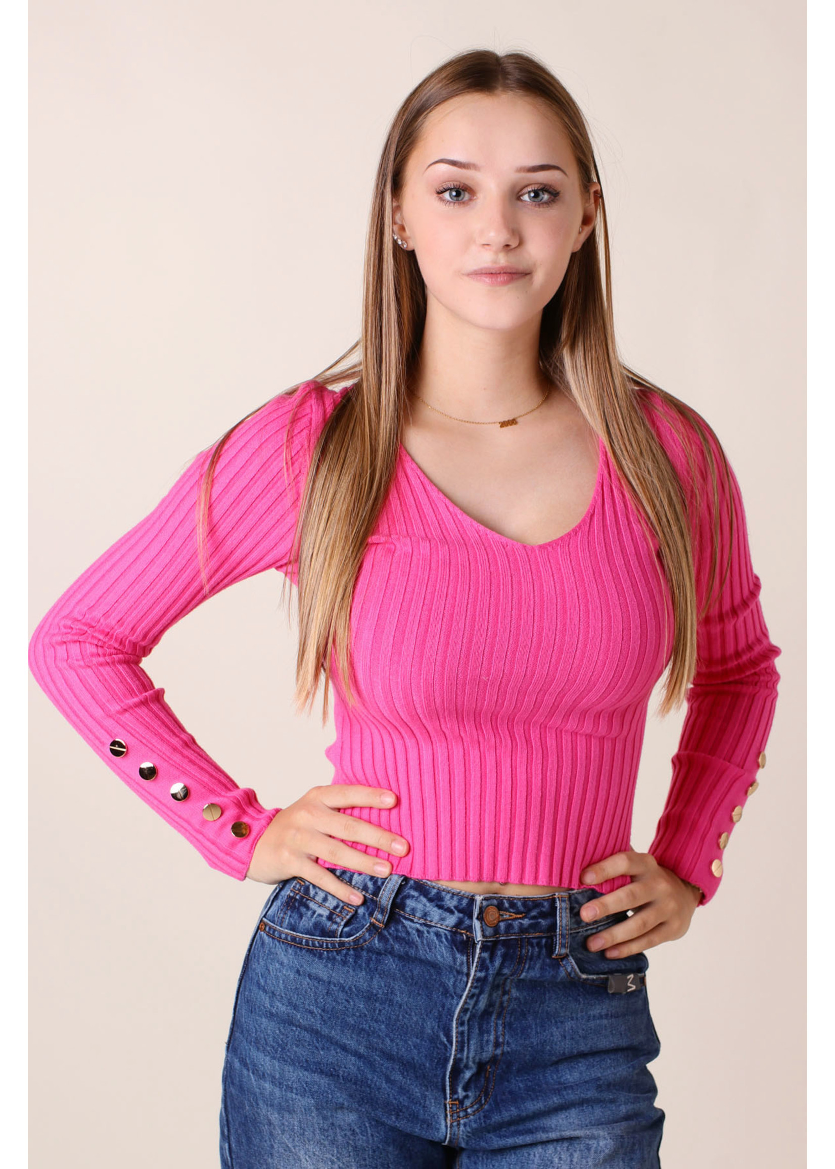 Moocci PULL PINK - Long Sleeves