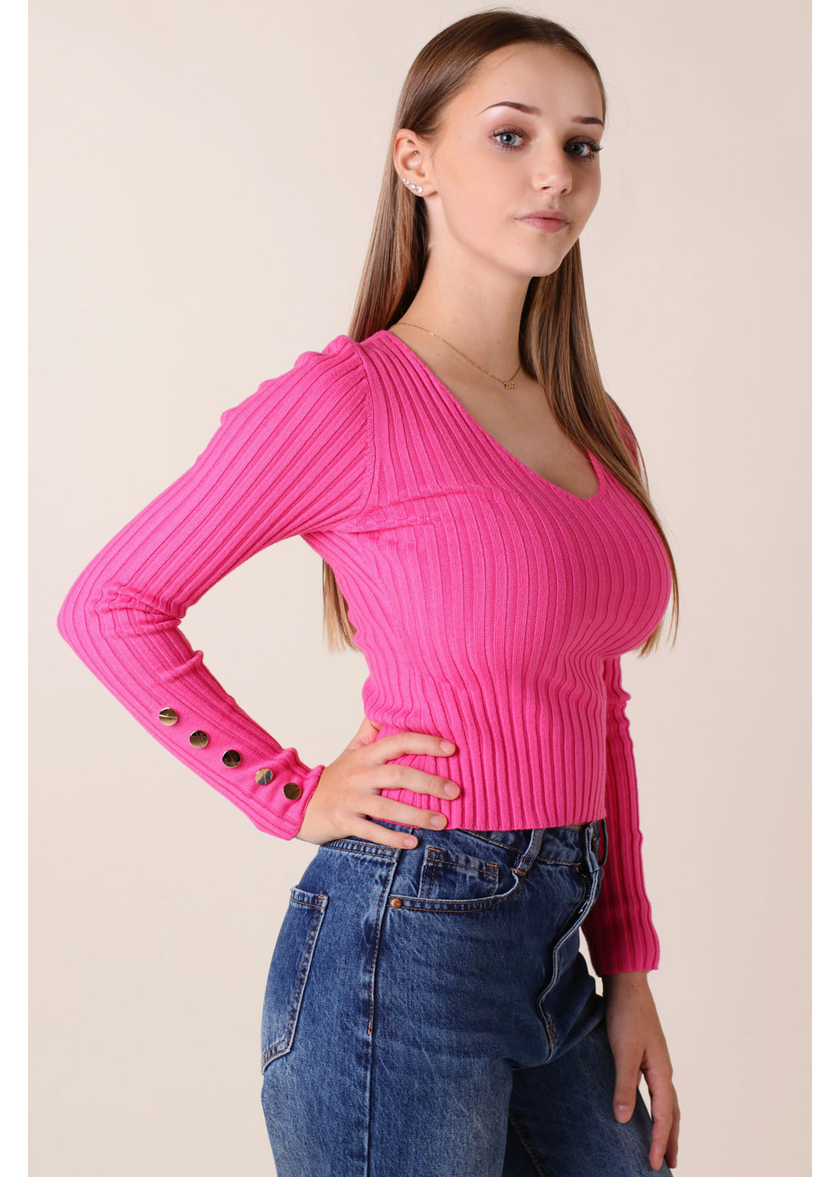 Moocci PULL PINK - Long Sleeves