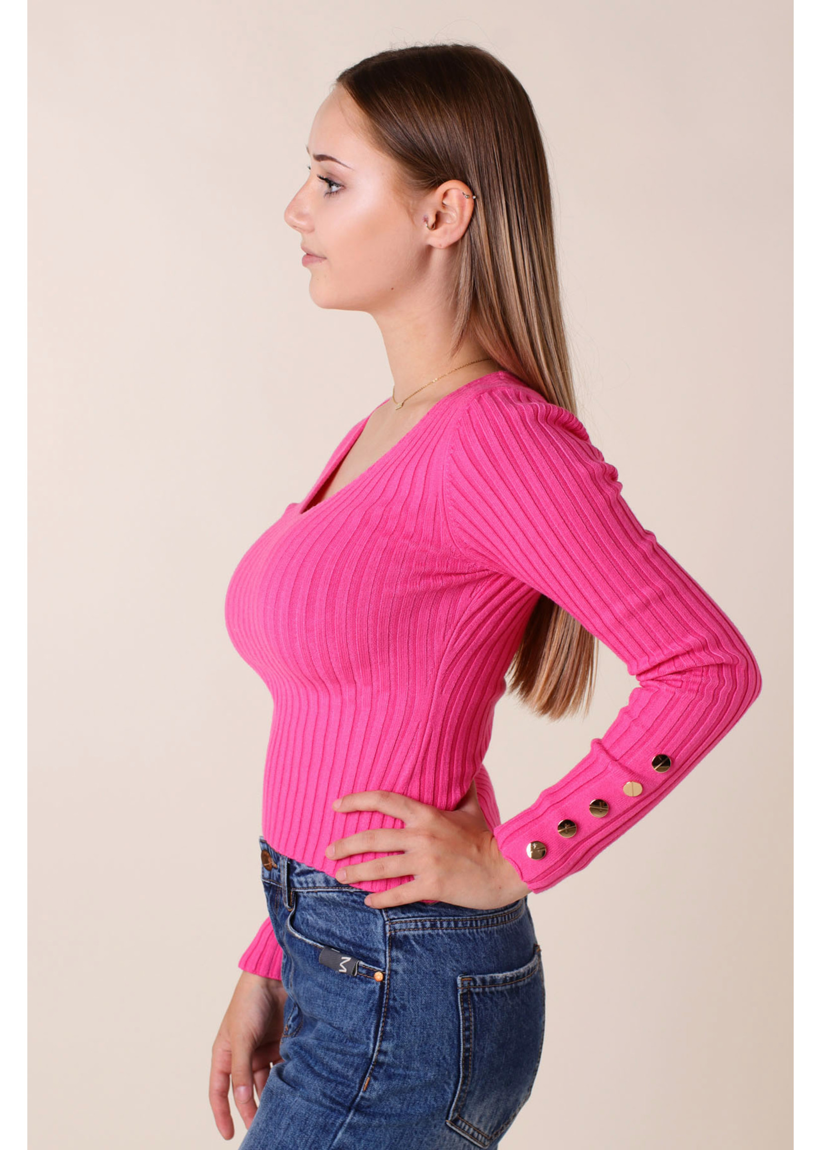 Moocci PULL PINK - Long Sleeves