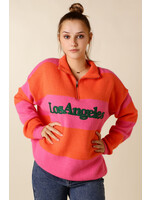 Moocci LA SWEATER Pink and Orange - TU