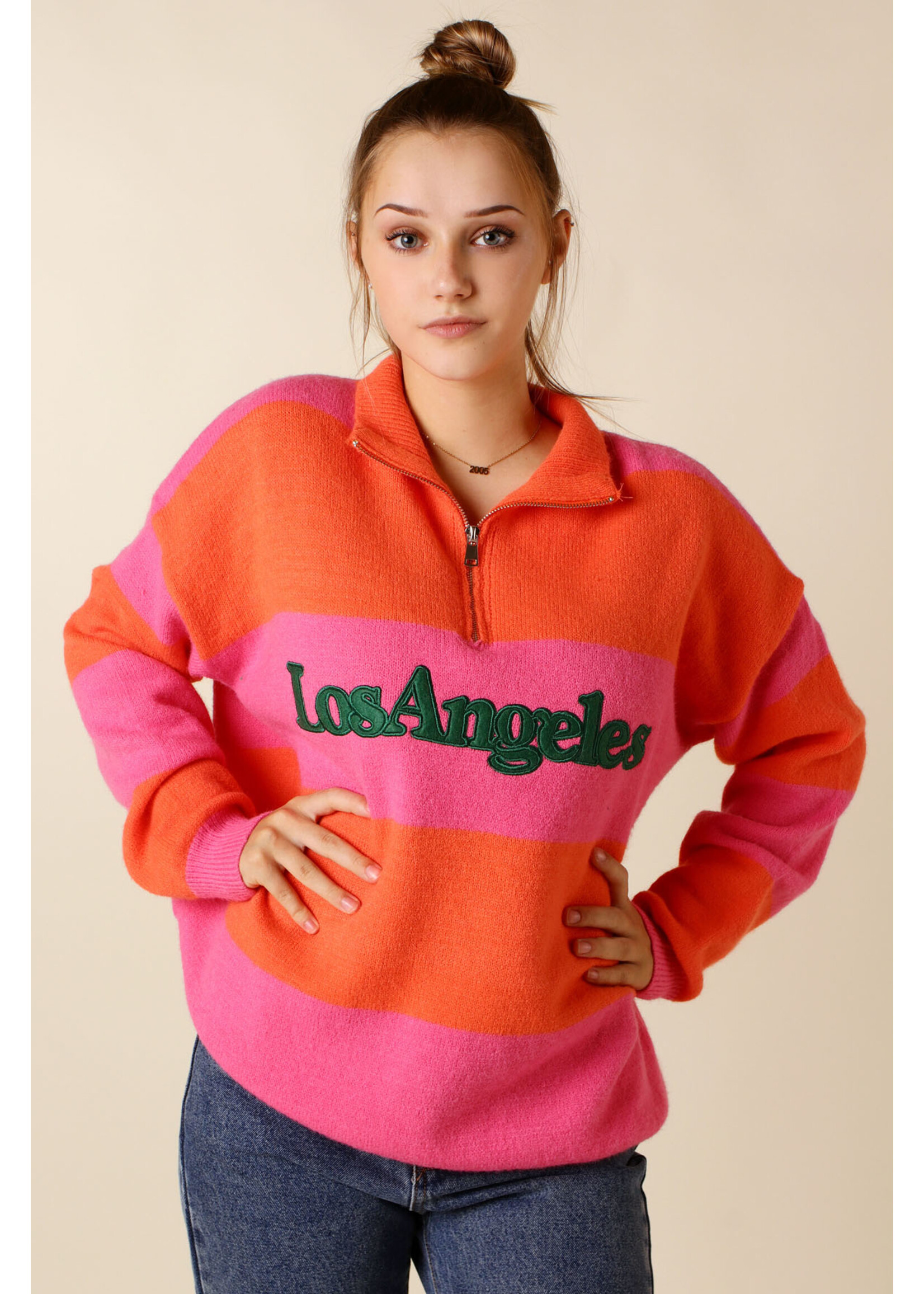Moocci LA SWEATER Pink and Orange - TU