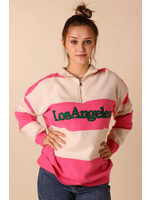 Moocci LA SWEATER Pink and White - TU