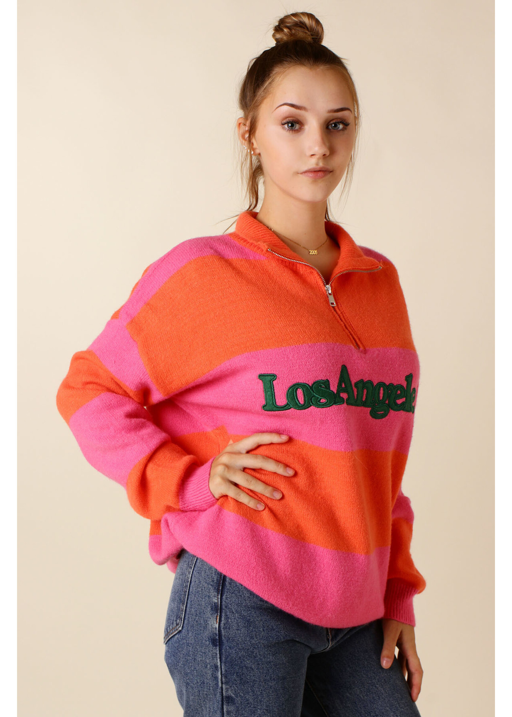 Moocci LA SWEATER Pink and Orange - TU