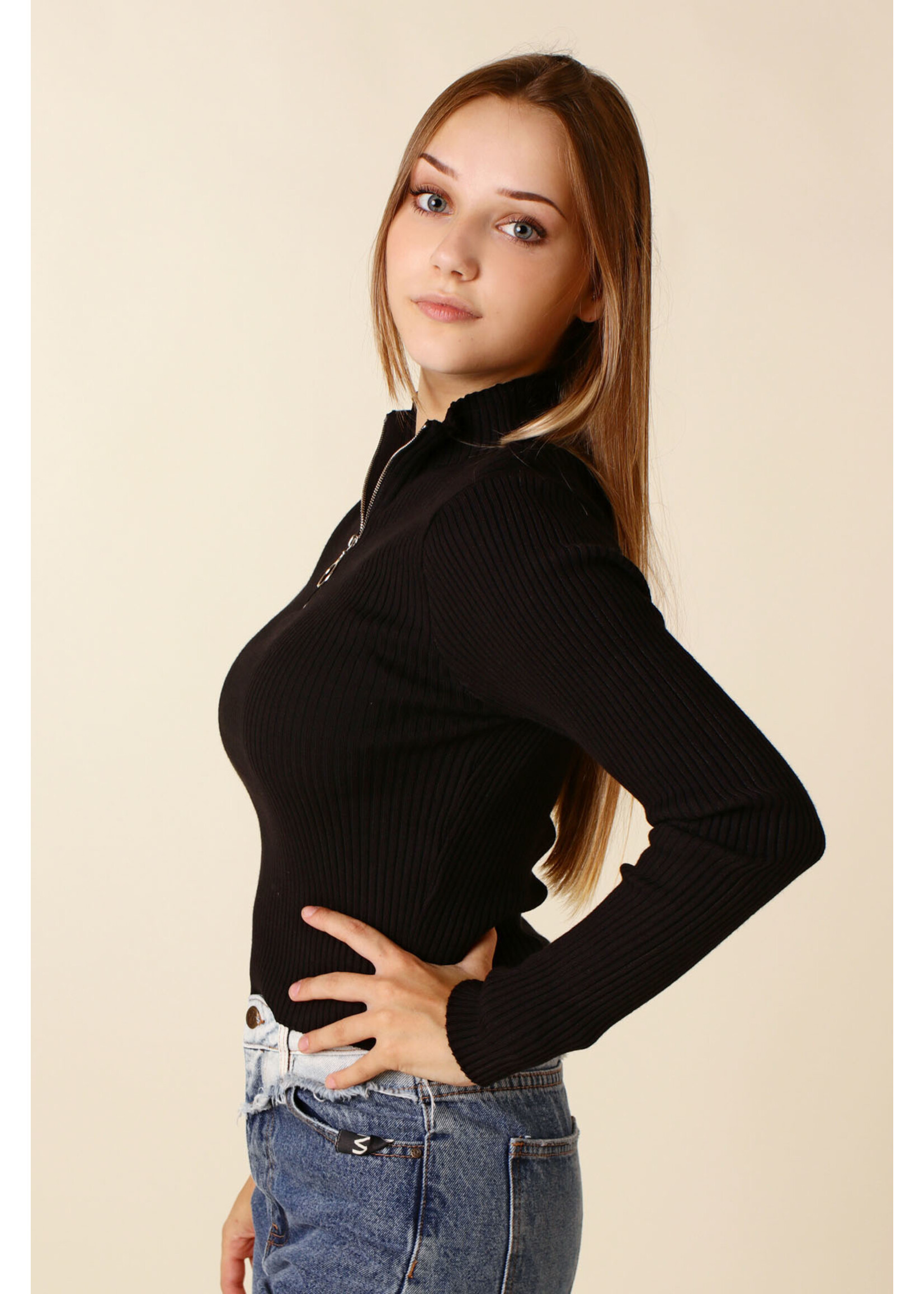 Giracoo PULL w Zipper - BLACK