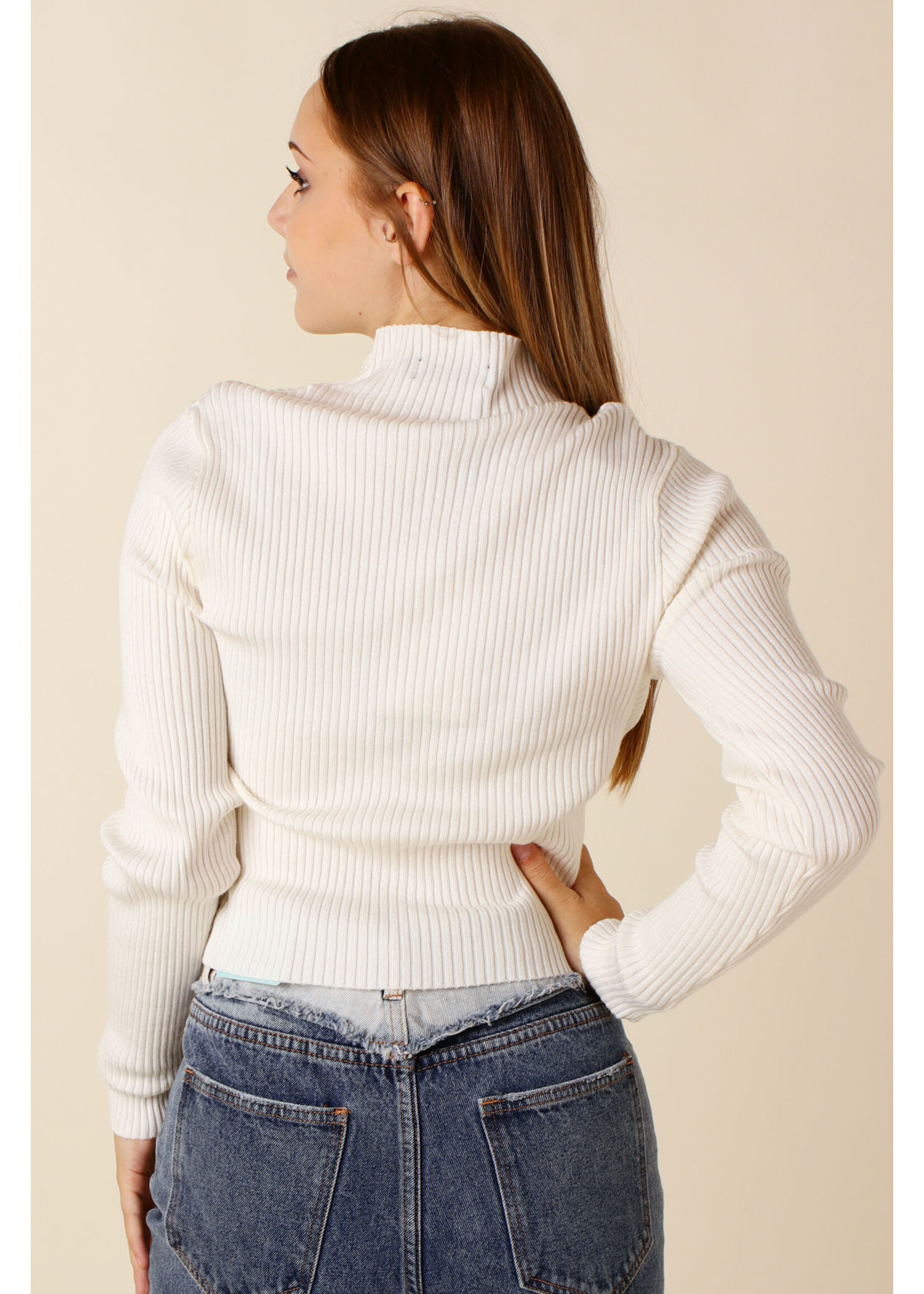 Giracoo PULL w Zipper - WHITE