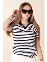 CC Fashion T-Shirt Marine Collar - BLACK