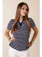 CC Fashion T-Shirt Marine Collar - NAVY2