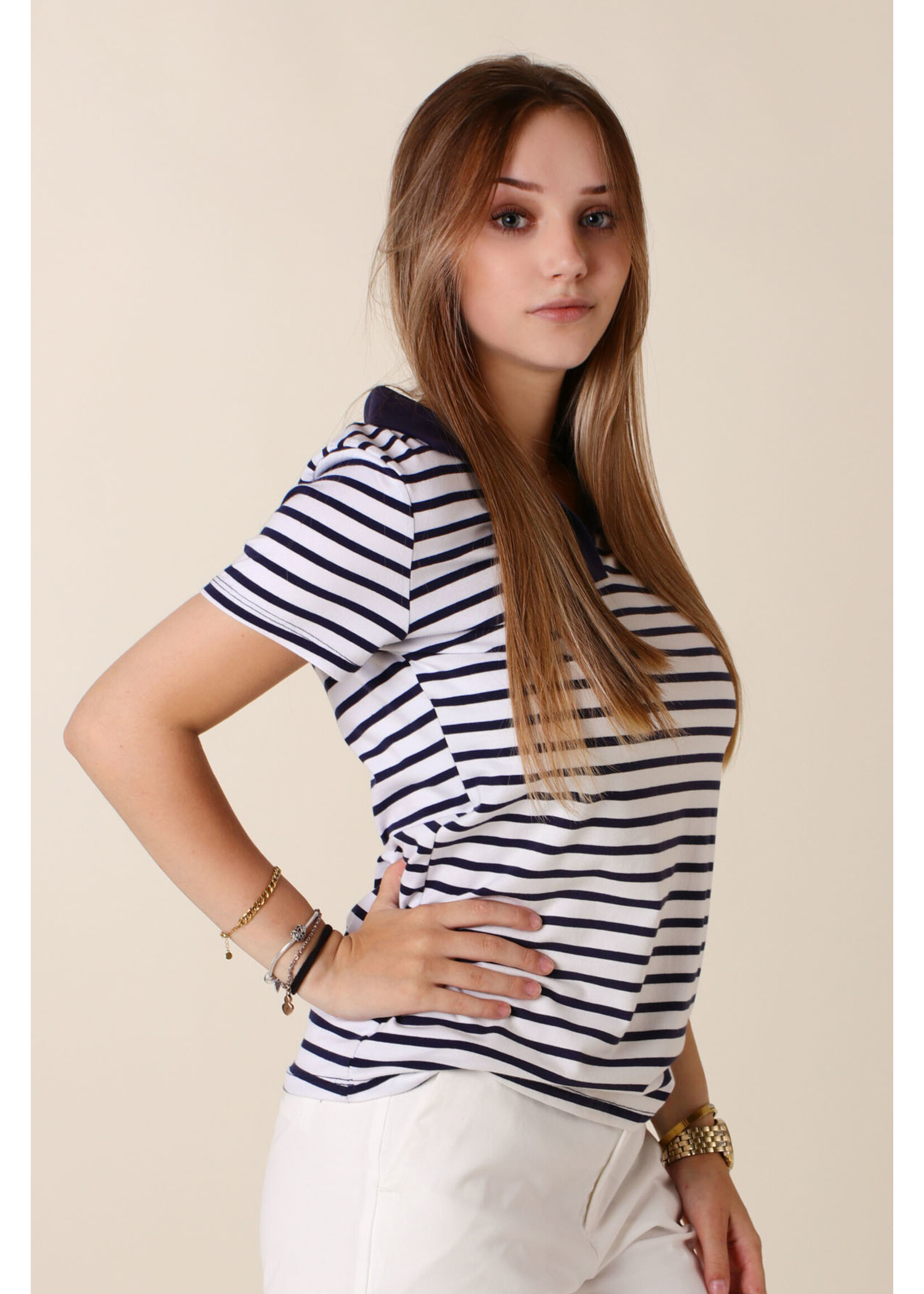 CC Fashion T-Shirt Marine Collar - NAVY1