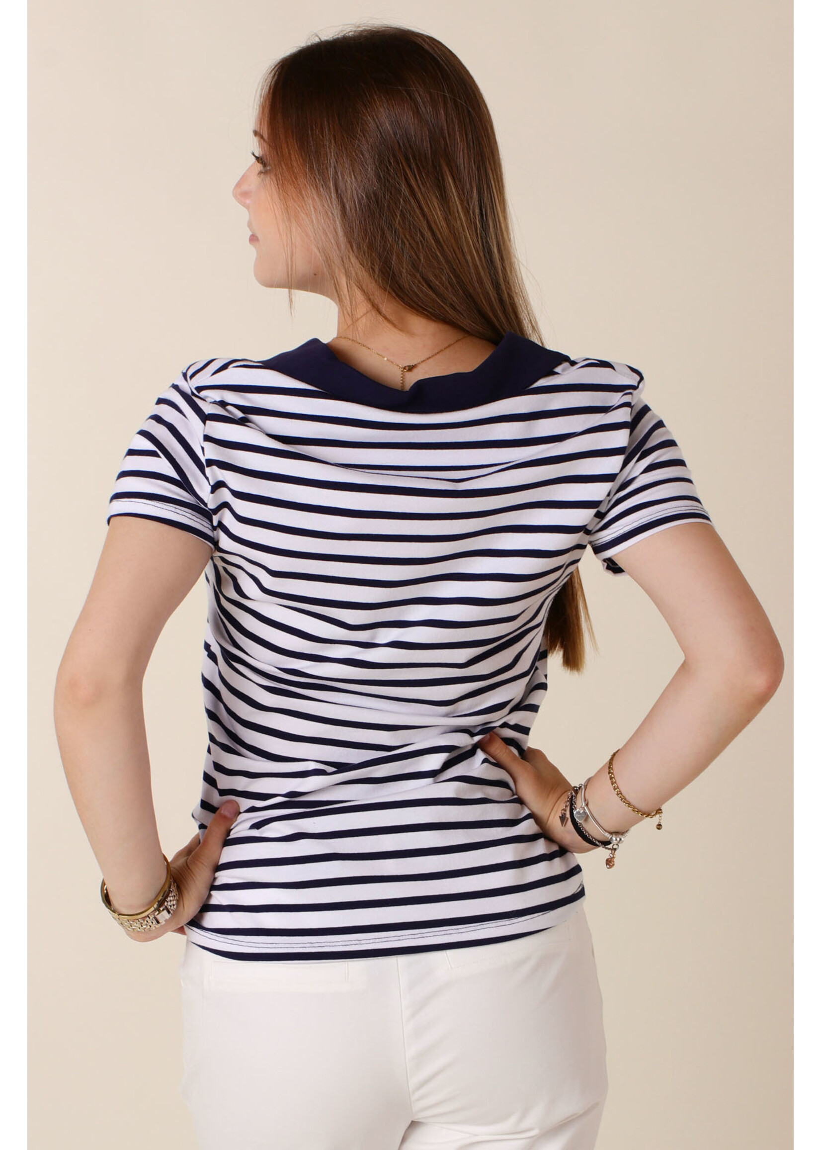 CC Fashion T-Shirt Marine Collar - NAVY1