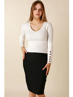 Moocci Fitted Skirt - BLACK