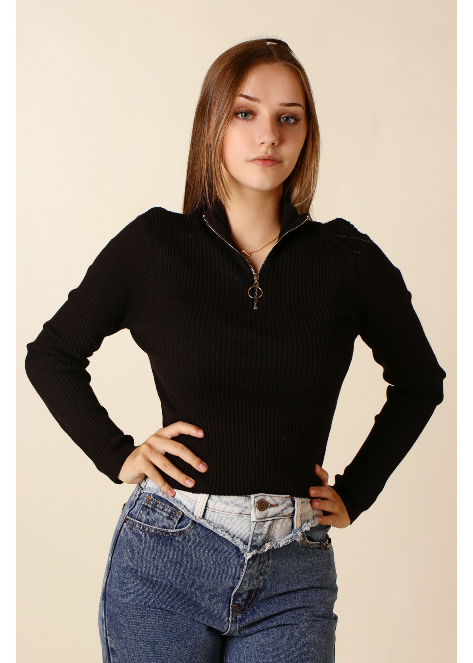 Giracoo PULL w Zipper - BLACK