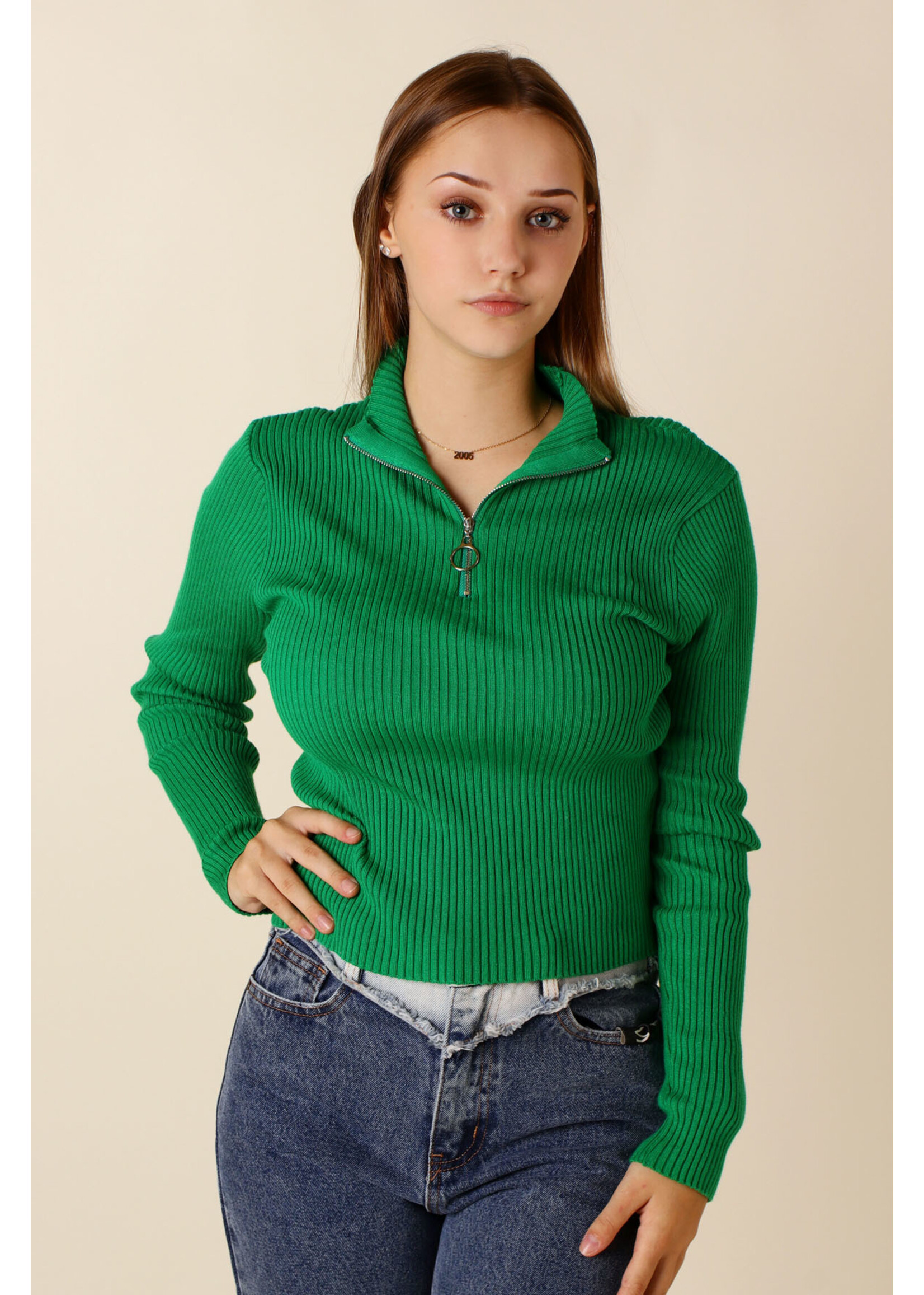 Giracoo PULL w Zipper - GREEN