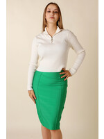 Moocci Fitted Skirt Stripes - GREEN