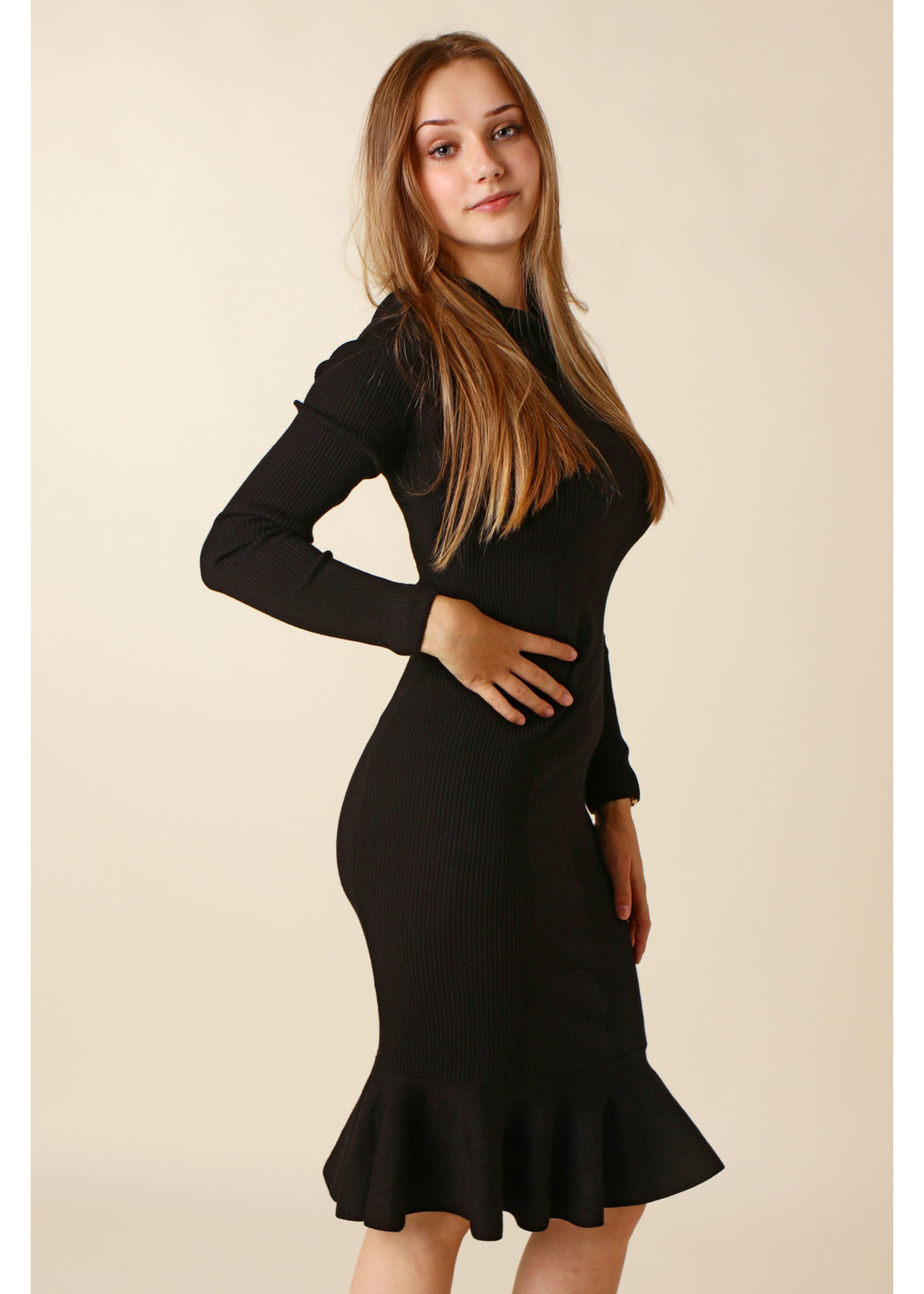 Moocci Dress Bottom Collar - BLACK