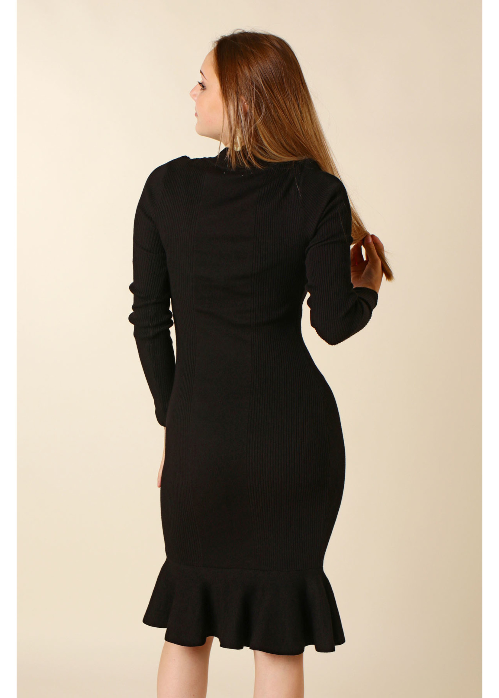 Moocci Dress Bottom Collar - BLACK