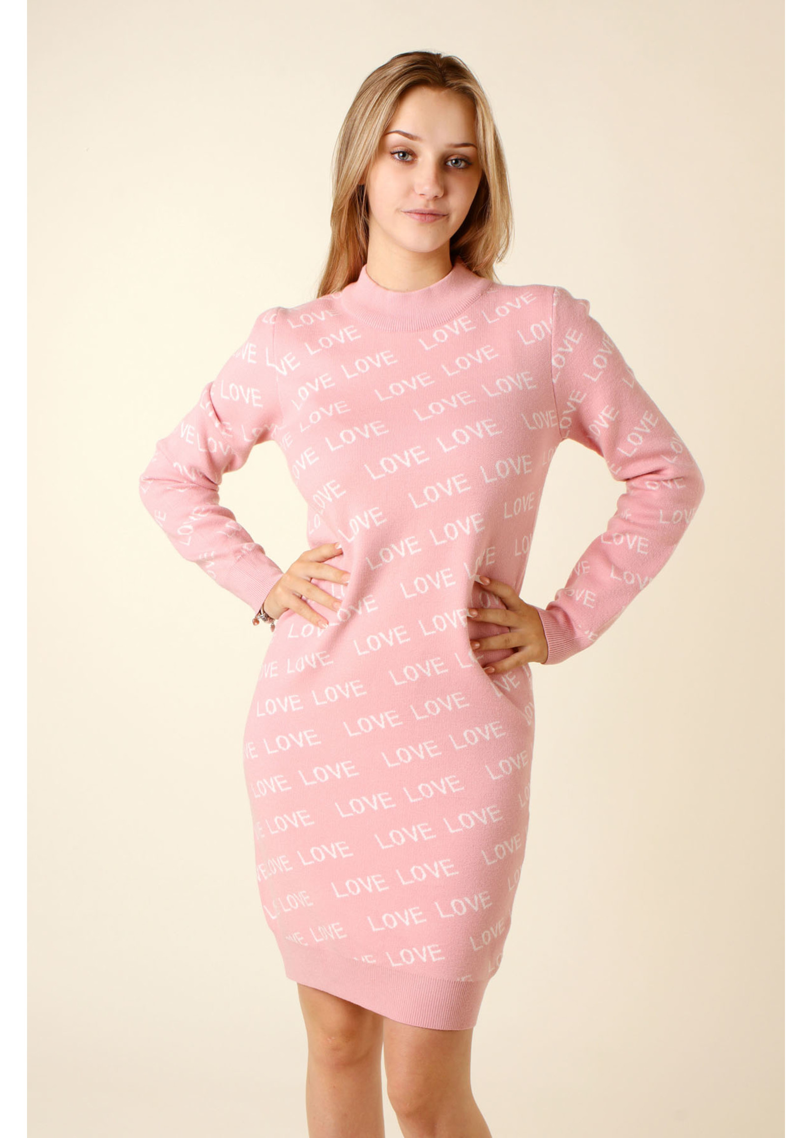 Moocci Dress LOVE - PINK - R262 - TU