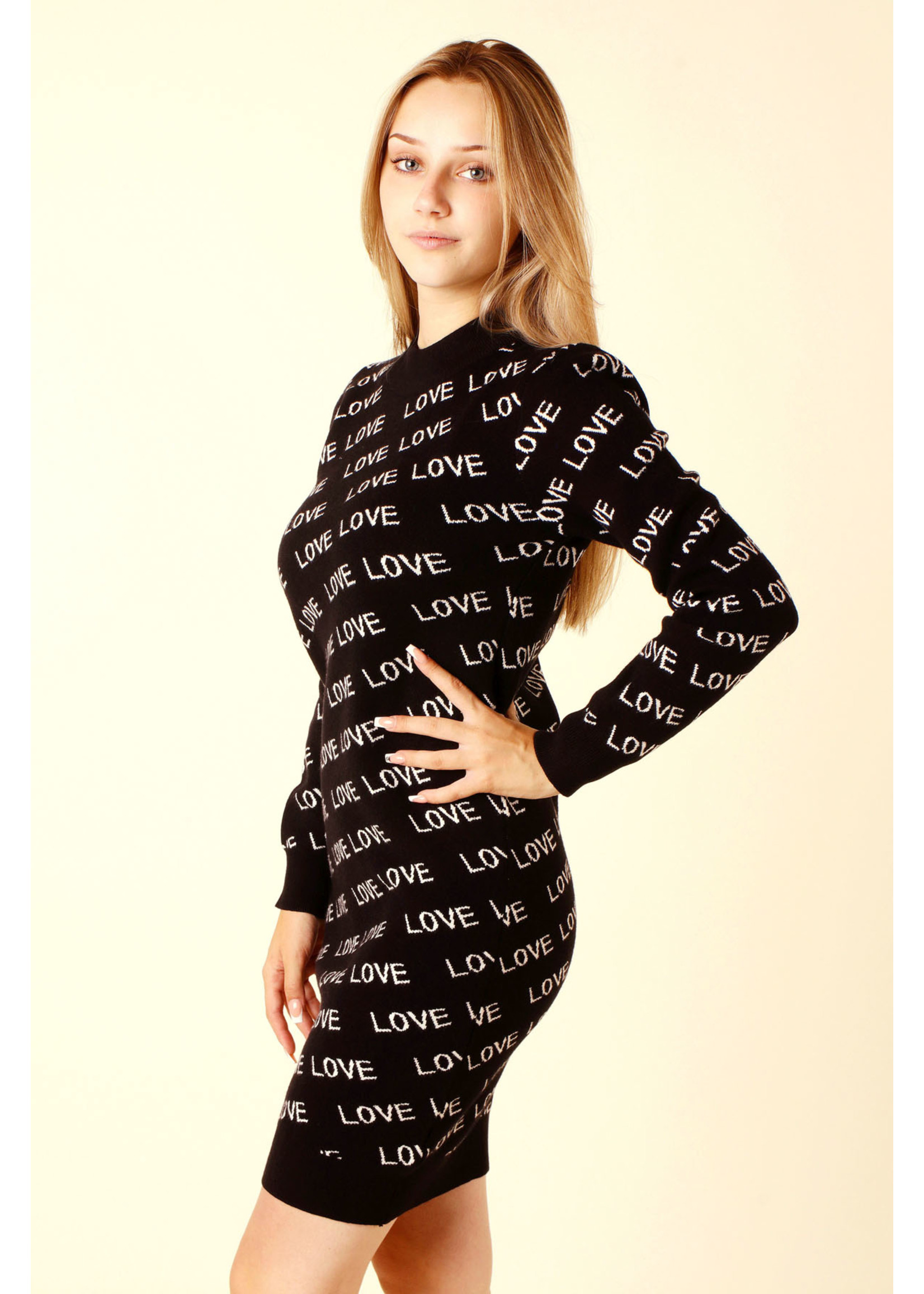 Moocci Dress LOVE - BLACK - R262 - TU