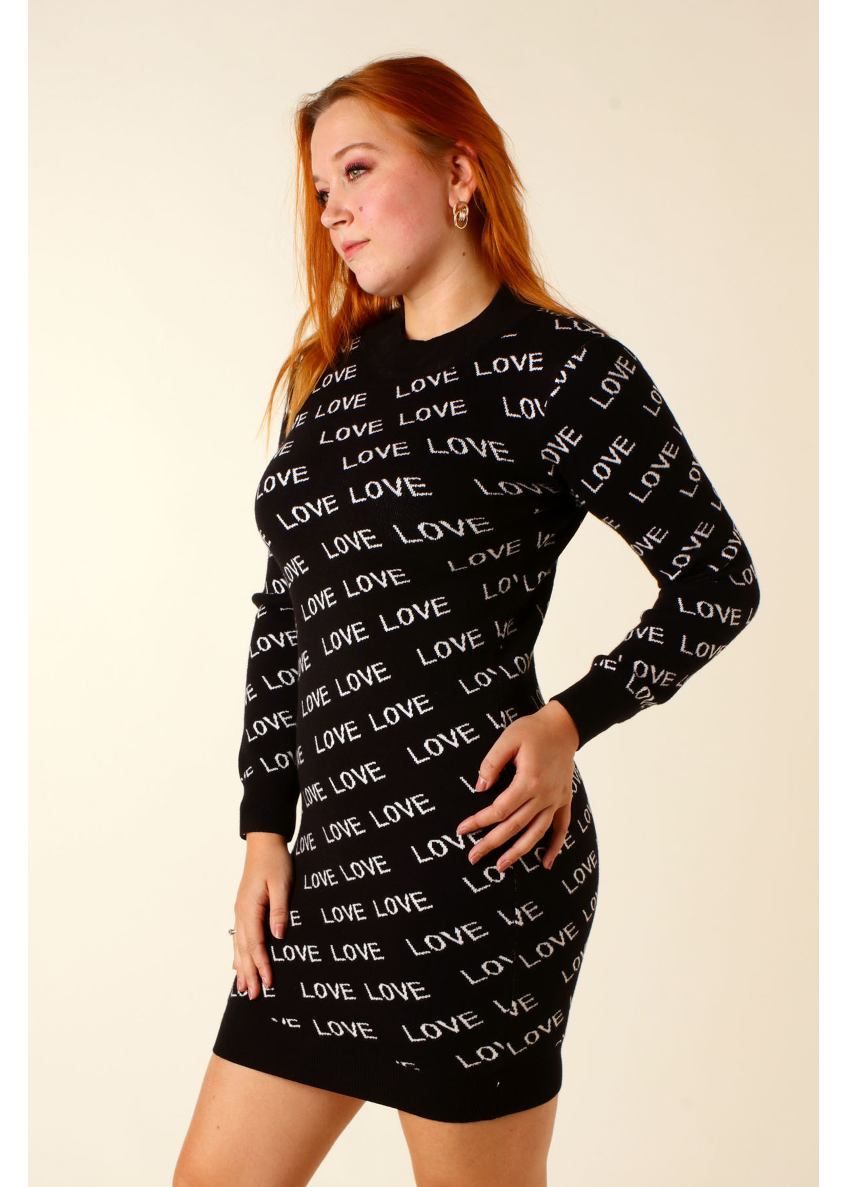 Moocci Dress LOVE - BLACK - R262 - TU