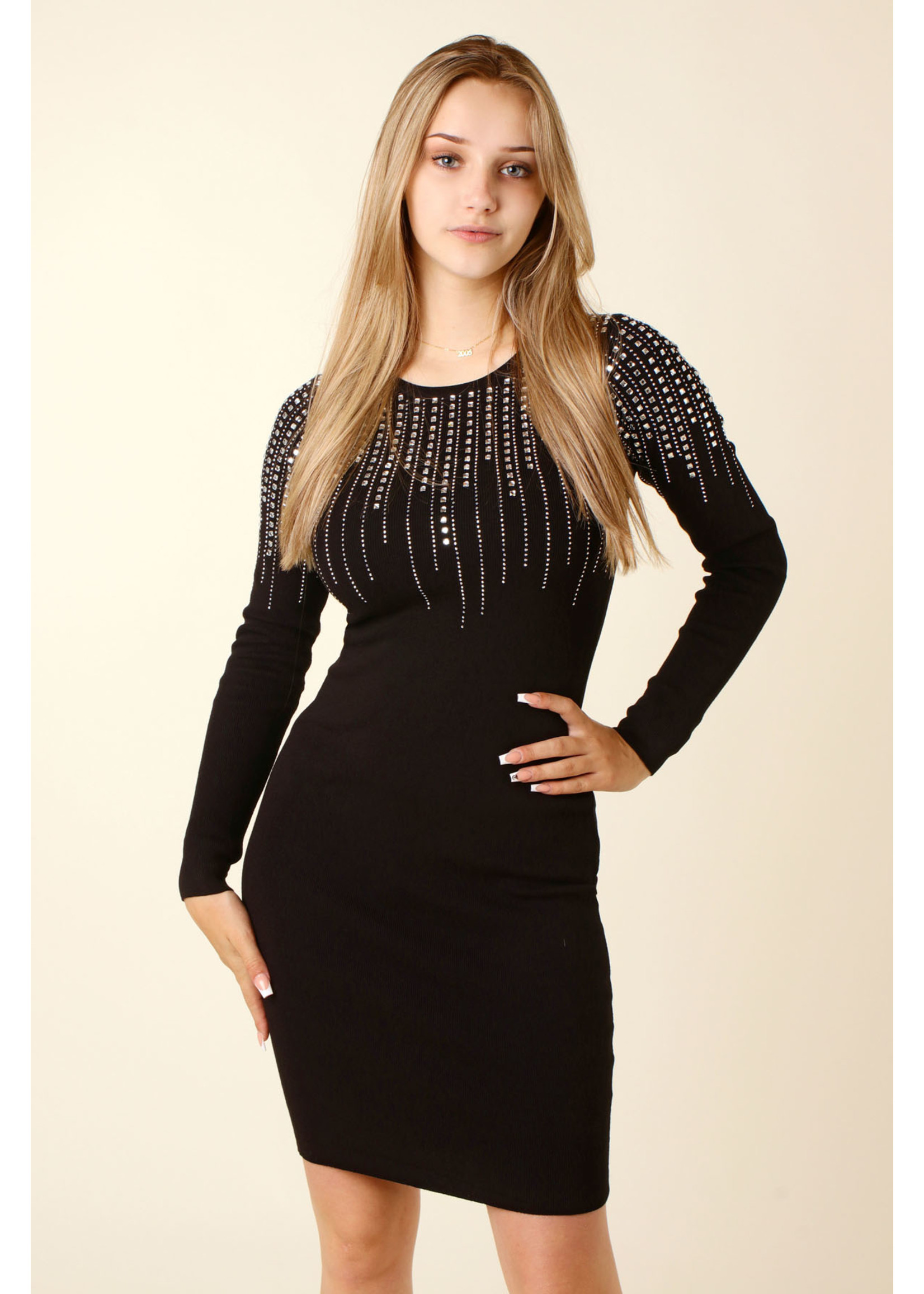 Moocci Fitted Dress Strass