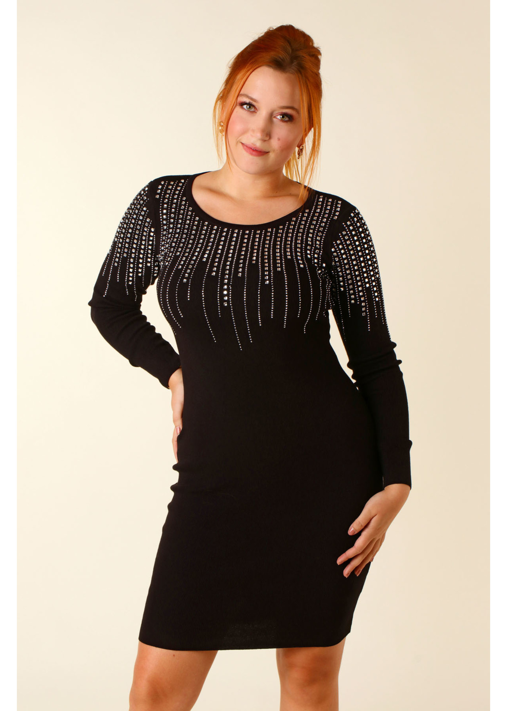 Moocci Fitted Dress Strass