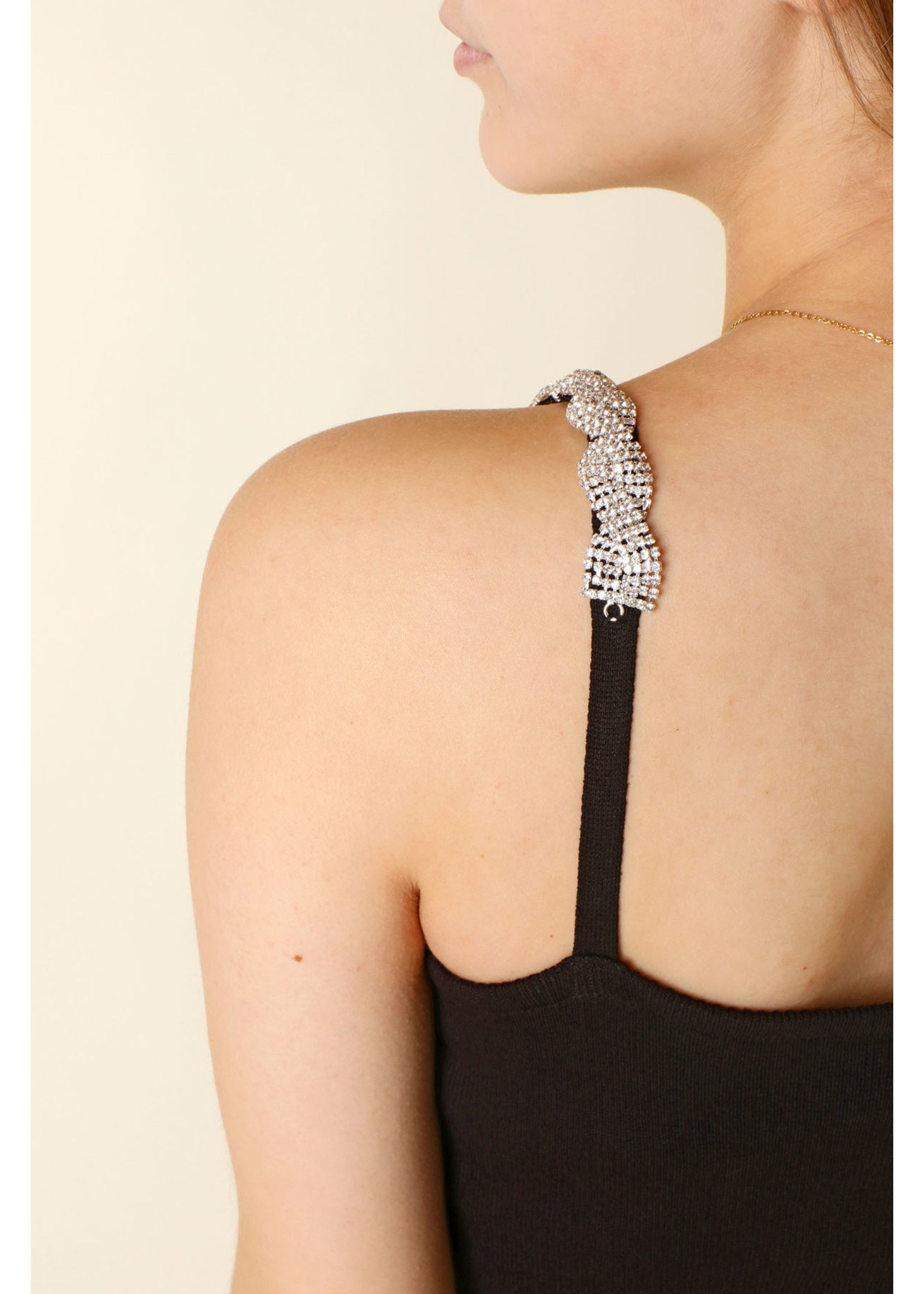 Moocci Fitted Dress Split & Strass