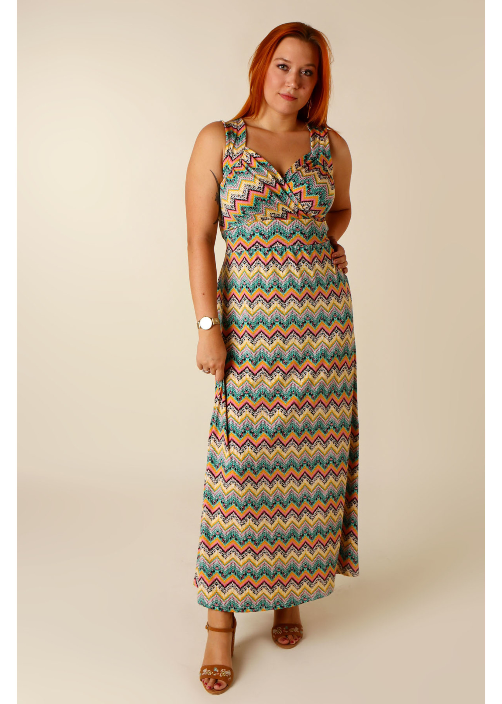 Kylie & Hailey K&H Missone Dress Long - YELLOW