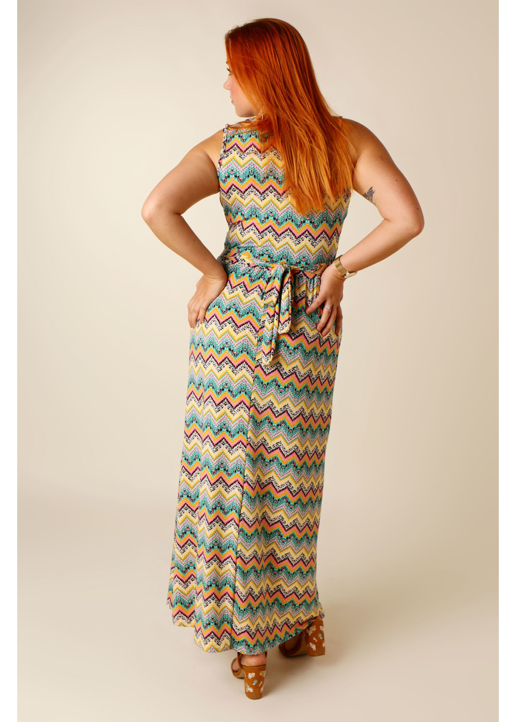 Kylie & Hailey K&H Missone Dress Long - YELLOW