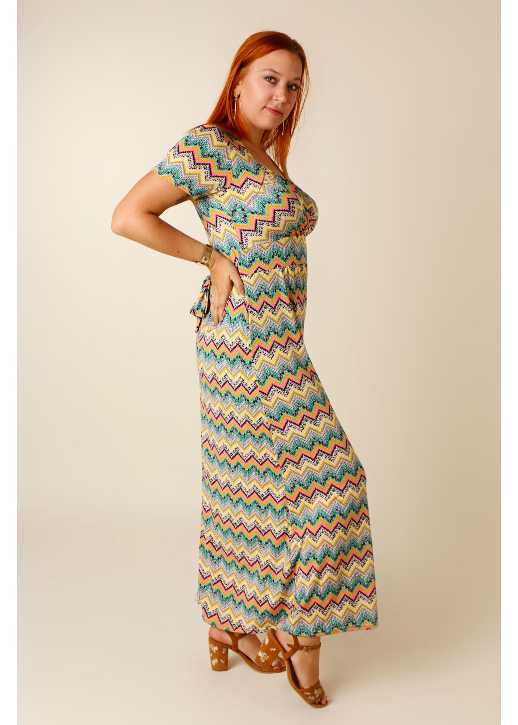 Kylie & Hailey K&H Missone Dress Long with Sleave - YELLOW