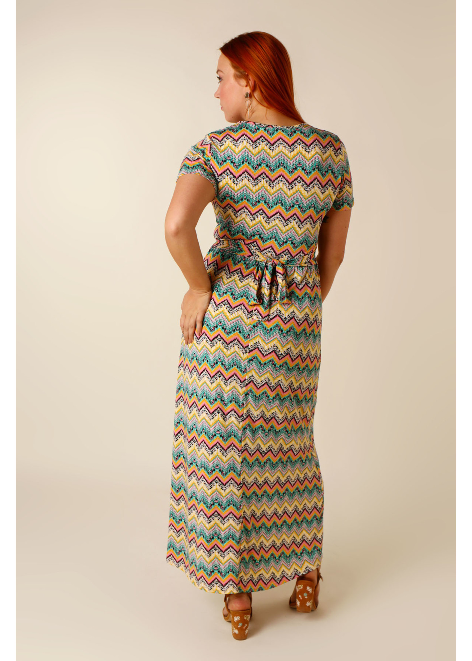 Kylie & Hailey K&H Missone Dress Long with Sleave - YELLOW