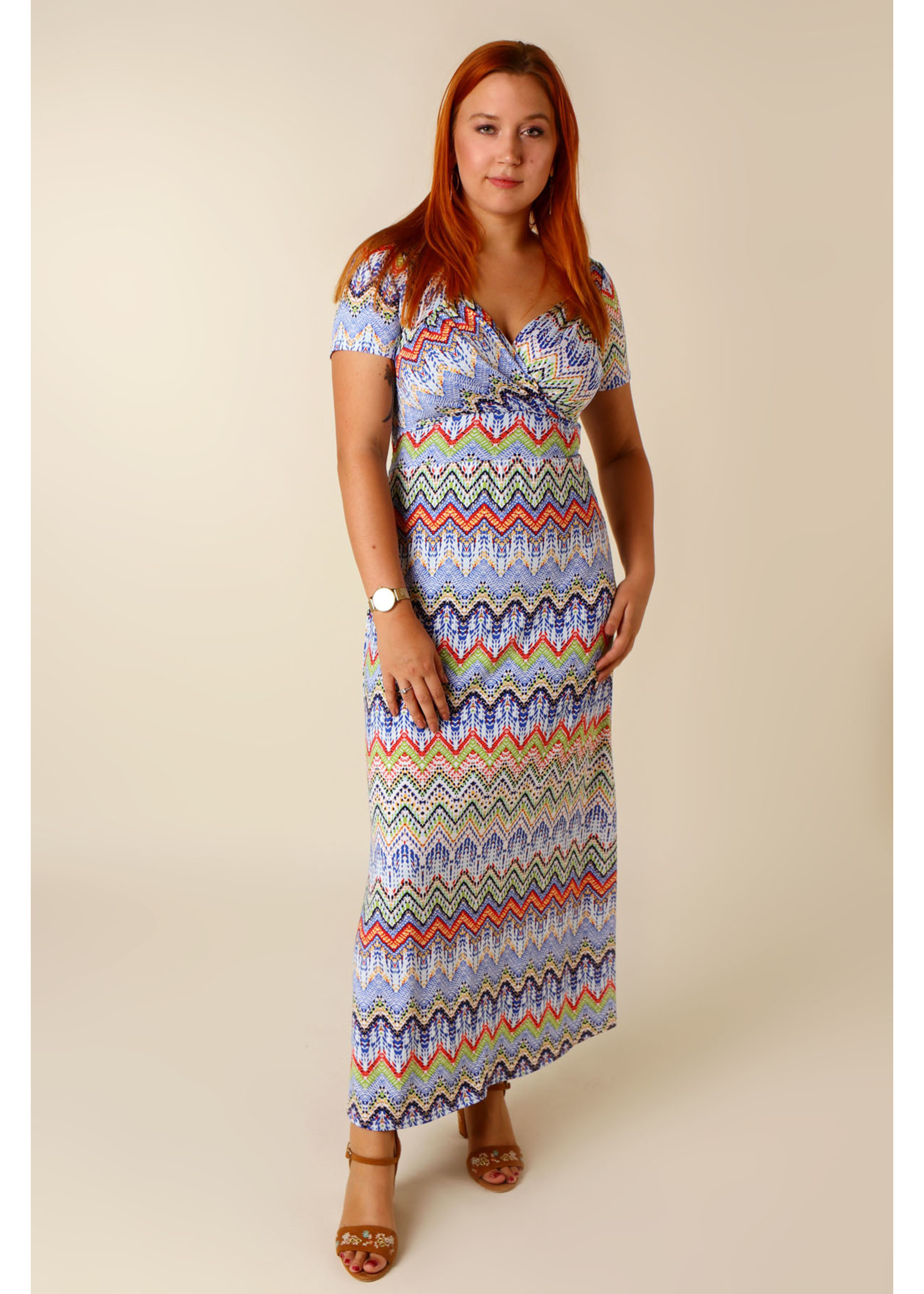 Kylie & Hailey K&H Missone Dress Long with Sleeve - BLUE