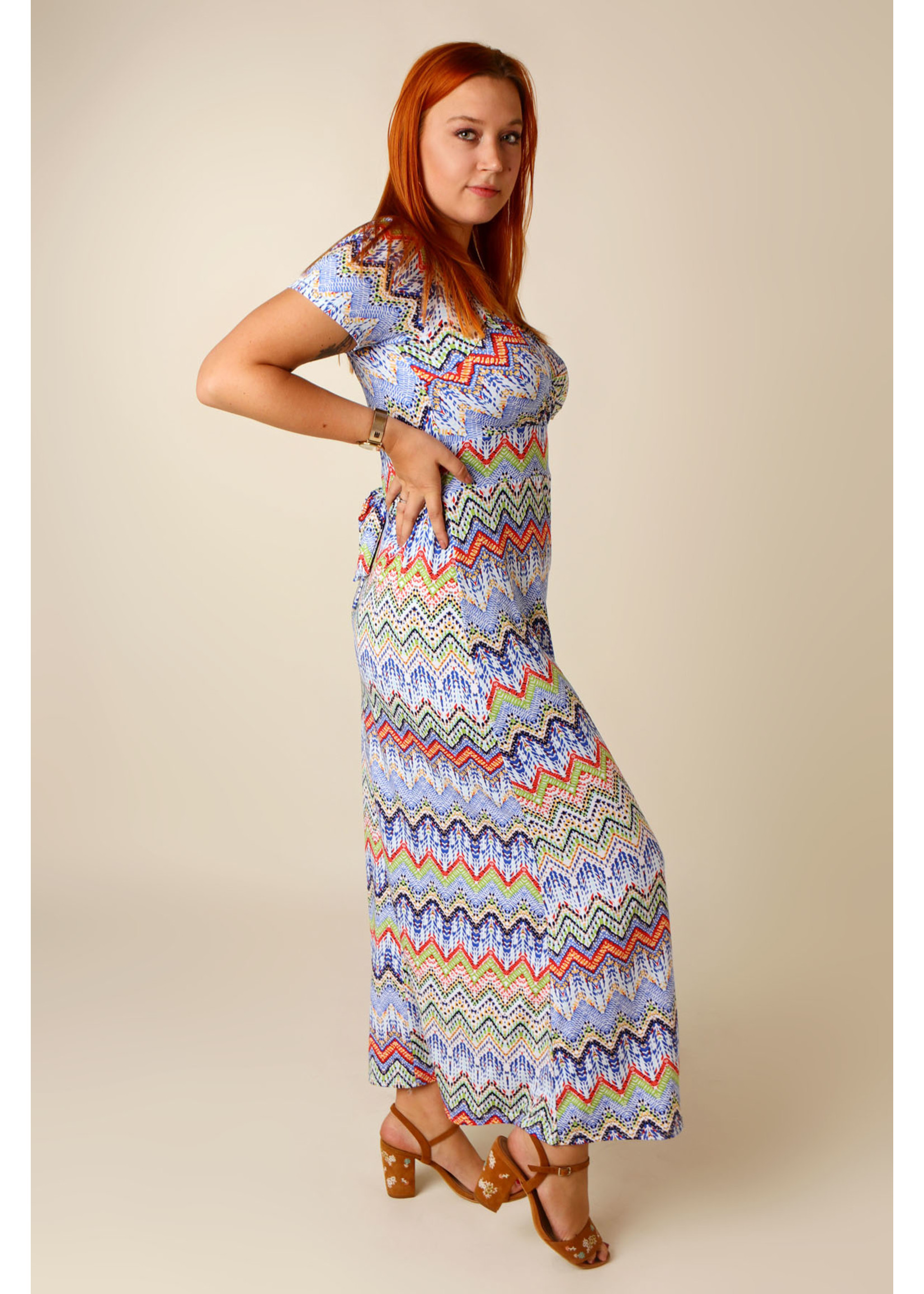 Kylie & Hailey K&H Missone Dress Long with Sleeve - BLUE